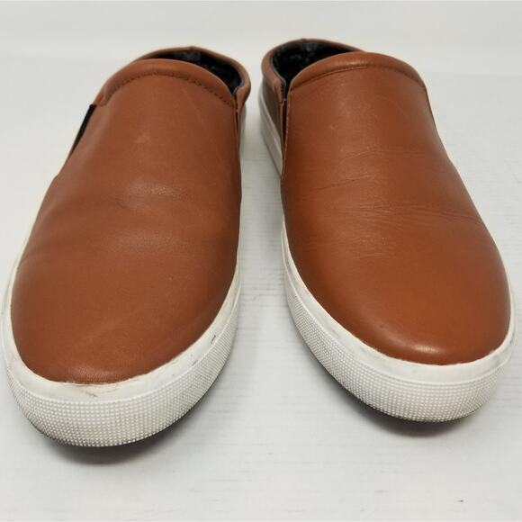 H By Halston Ellie Brown Slip on Mules Loafers Stretch Flats Women's Size 8 - Picture 2 of 14